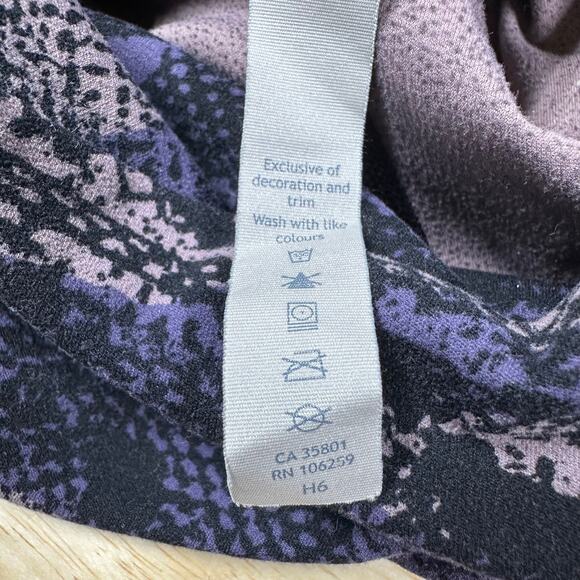 Lululemon Align Pant 24" Length Women's Size 4 Rip Wave Purple Thunder Black GUC - Picture 5 of 8